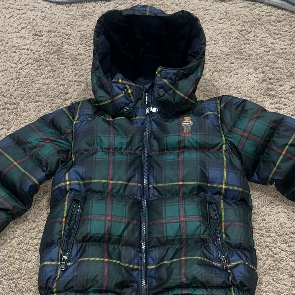 Polo Kids  Plaid Puffer Jacket